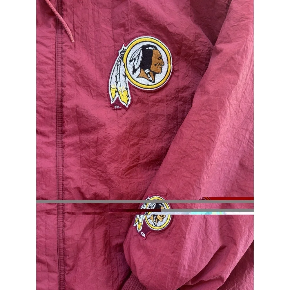 Vintage Washington Redskins Competitor Puffer Jacket XL — NFL 90s Burgundy Gold
